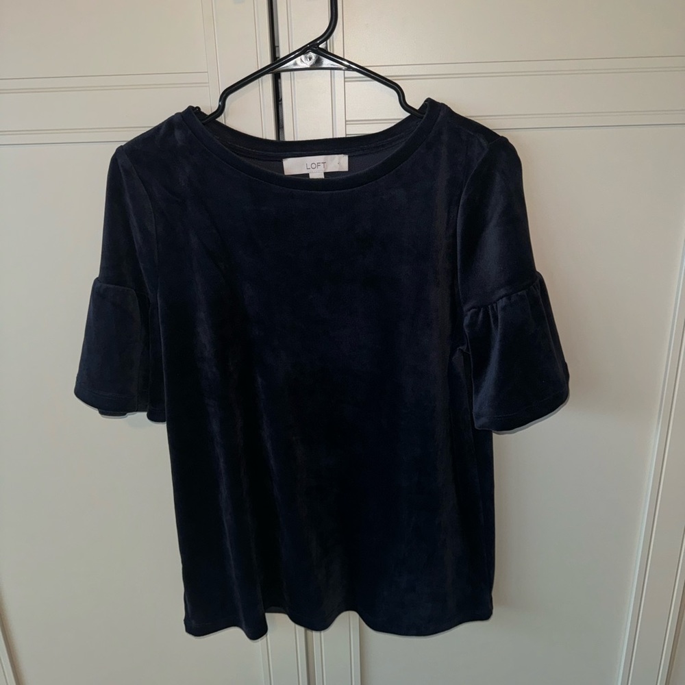NWT Loft Velvet Top - S